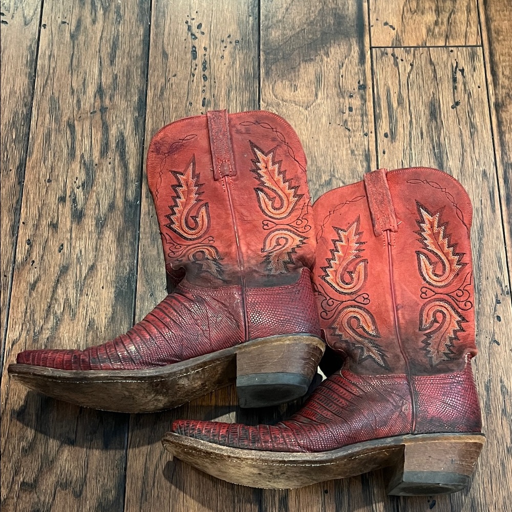 Red Western 1883 by Lucchess Cowboy Boots
